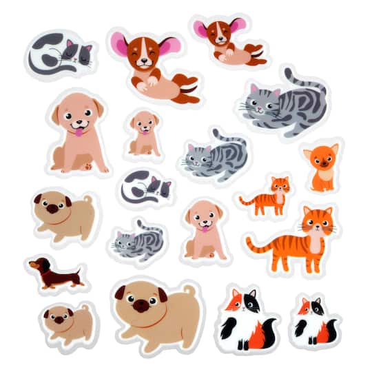 Cat &#x26; Dog Puffy Stickers by Creatology&#x2122;